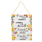 QUADRO DECORATIVOS 39X28CM O AMOR E RARO AGARRE-O A VIDA E CURTA APROVEITE-A) REF-QQP003