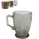 CANECA DE VIDRO C/3 220ML 10X7CM REF-20191