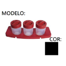 COMBO CONDIMENTO NA BASE C/03 PCS PRETO REF-16805