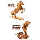 ANIMAIS QUEBRA CABECA 3D REF-131