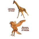 ANIMAIS QUEBRA CABECA 3D REF-131