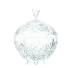 BOMBONIERE DE VIDRO VIVAN 850ML 17,8CM REF-13648 COLORIDO