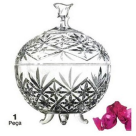 BOMBONIERE DE VIDRO VIVAN 850ML 17,8CM REF-13648