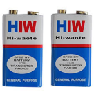 BATERIA HIW 9 VOLTS UNIDADE HIW 6F22 9V