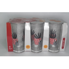 COPO DE VIDRO ESTAMPADO C/6- 250ML CADA REF-20160