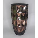VASO DE VIDRO LX 22CM BRONZE REF-47843-195
