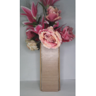 VASO FLOR MADEIRA PRA DECORACAO 28CM REF-025