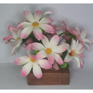 VASO FLOR DE MADEIRA PRA DECORACAO 25CM REF-033