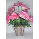 VASO FLOR DE MADEIRA PRA DECORACAO 47CM REF-034