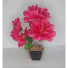 VASO FLOR DE MADEIRA PRA DECORACAO 27CM REF-042