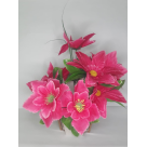 VASO FLOR DE MADEIRA PRA DECORACAO 33CM REF-043