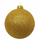 BOLA NATAL C/ GLITTER DOURADO 12CM REF-73953002