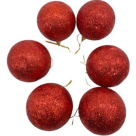 BOLA NATAL C/ GLITER C/06 UND CORES SORTIDAS REF-73936007