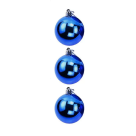 BOLA NATAL METALIZADA C/3 UND CORES SORTIDAS 6CM REF-73968008