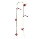 ENFEITE NATAL CORDAO MISTO X6 VERMELHO 95CM REF-25081002