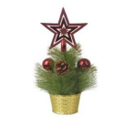 ARVORE NATAL DECORADA VERMELHO 21CM REF-24876001