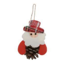 ENFEITE NATAL PAPAI NOEL C/ PINHA VERMELHO REF-67485001