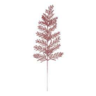 C. NATAL FOLHA C/ GLITTER ROSE 39CM REF-74726003