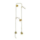 ENFEITE NATAL CORDAO MISTO X6 DOURADO 95CM REF-25081001
