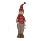 BONECO NATAL MININO EM PE VERMELHO BEGE REF-72869001