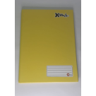 CADERNO CAPA DURA 96 FLS X-WRITE AMARELHO  REF-475