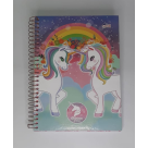 CADERNO 12X1 UNICORN WORLD