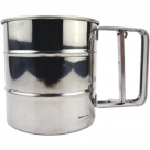 PENEIRA DE FARINHA ACO INOX 10,5X9,5CM (POVILHADOR ) REF-CK3288