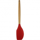 ESPATULA SILICONE CABO DE MADEIRA 31,5X6,4CM REF-CK3469