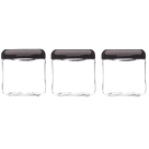 KIT COM 3 POTE TENDENZA 0,75 PRETO REF-101997240105
