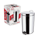 LIXEIRA INOX COM PEDAL 12L REF-LIX2348