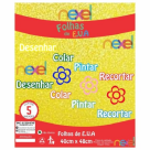PLACA DE EVA GLITTER 40X48 1,6MM AMARELO