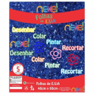 PLACA DE EVA GLITTER 40X48 1,6MM AZUL NEXEL