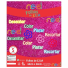 PLACA DE EVA GLITTER 40X48 ROSA PINK NEXEL REF-490