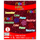 PLACA DE EVA GLITTER 40X48 VERMELHO NEXEL