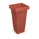 VASO ELEGANCE QUADRADO 25L TERRACOTA REF-6873