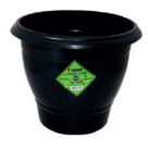 VASO REDONDO GRANDE 15L PRETO REF-6618
