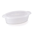 TRAVESSA OVAL CANELADA G 2,5 L BRANCO REF-307.006.520