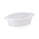 TRAVESSA OVAL CANELADA M 1,25L BRANCO REF-306.006.520