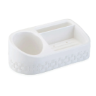 PORTA DETERGENTE RATTAN C/BASE BRANCO REF-133/B