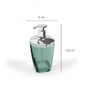 PORTA SABONETE LIQUIDO PREMIUM VERDE AGUA METALIZADO REF-UZ528VAMT