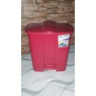 LIXEIRA RETANGULAR 8 LTS C/PEDAL COLLOR REF-396
