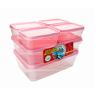 KIT COM 7 POTES RETANGULARES FRESH SORTIDO REF-8008-9