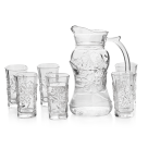 CJ JARRA DE VIDRO 1,8L+6 COPOS 250ML REF-13581