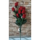 B. ROSA BOTAO AVELUDADO X18 VERMELHO 54CM REF-42277001