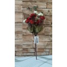 B. ROSA MINI X18 CREME OUTONO VERMELHO 32CM REF-39003004