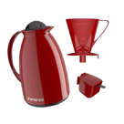 KIT CAFE PRATICO VERMELHO ECO REF-81121R REF-81121