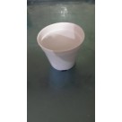 PLASTICO VASO POTE T7 BRANCO 6X7CM REF-52470