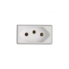 TOMADA SLIM 2P+T 10A-250V REF-110