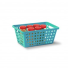 CESTA Nº2 CROMO COLOR AZUL TURQUESA REF-356-6
