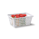 CESTA NR 2 CROMO COLOR BRANCO REF-356-4 NIQUELART